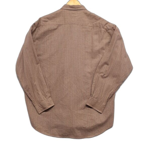 Tommy Hilfiger Mens Shirt XL Brown Long Sleeve Button Down 100% Cotton - Picture 6 of 7